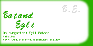 botond egli business card